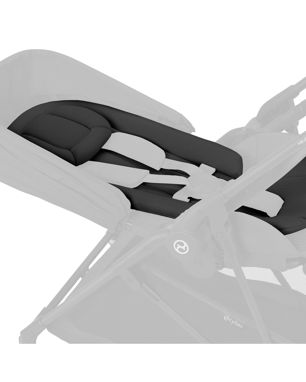 Poussette Melio Carbon Coloris Magic Black Unisexe (Cybex) - Image 3