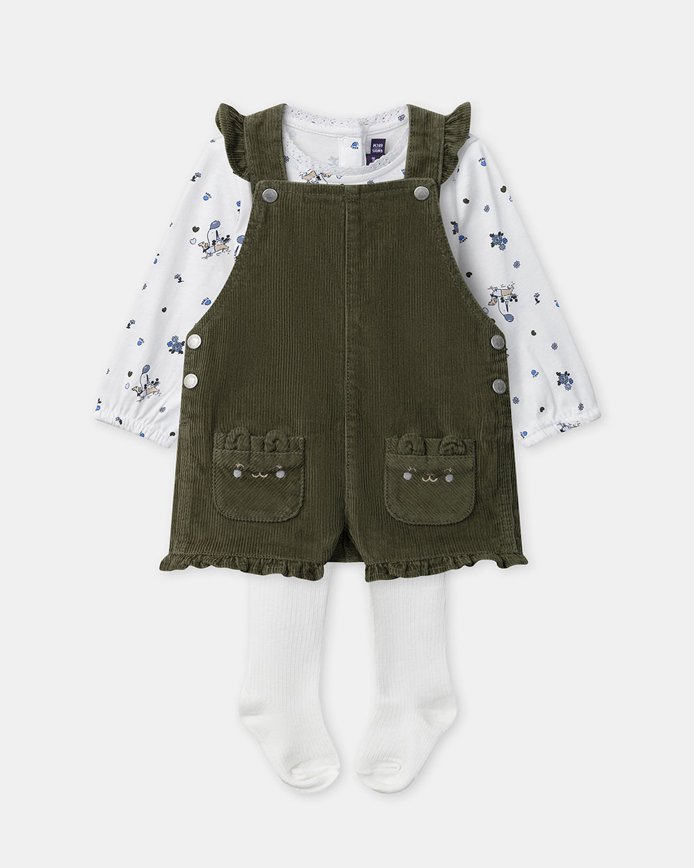 Ensemble salopette en velours + body imp... Sergent Major (Sergent Major) - Couverture