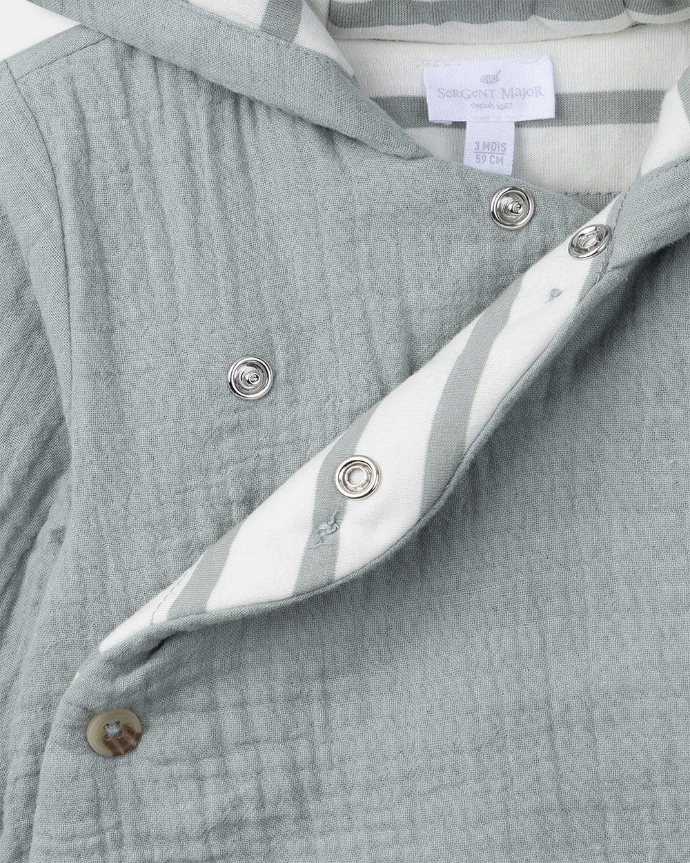 Veste à capuche naissance garçon Sergent Major (Sergent Major) - Image 2