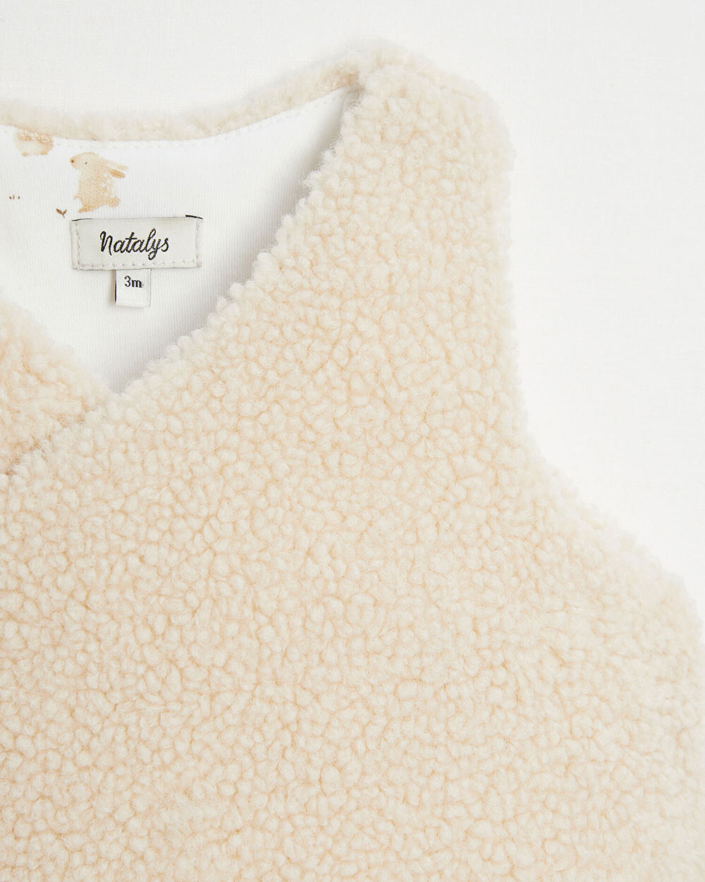 Gilet croisé imitation fourrure Unisexe (Natalys) - Image 1