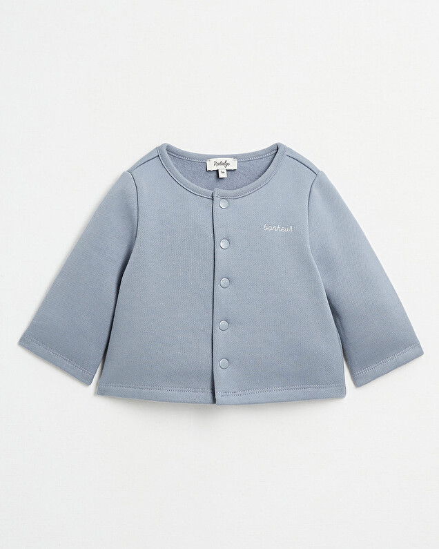 Natalys - Gilet brodé en molleton Unisexe