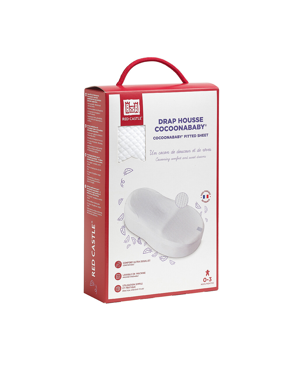 Drap housse Cocoonababy Unisexe (Red Castle) - Image 2