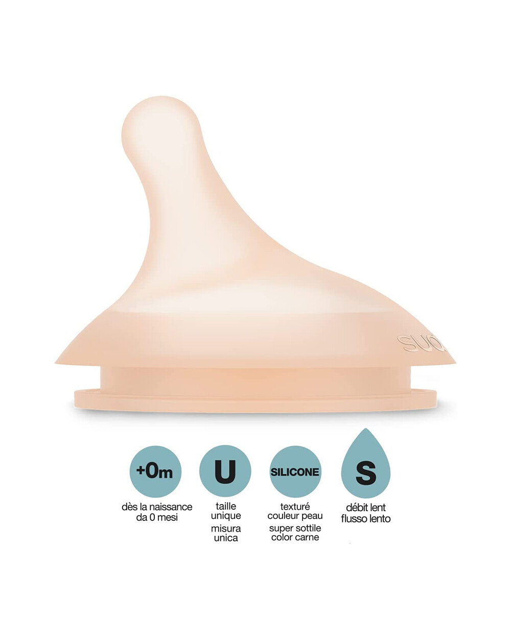 Lot de 2 tétines Zerø.Zerø Unisexe (Suavinex) - Image 1