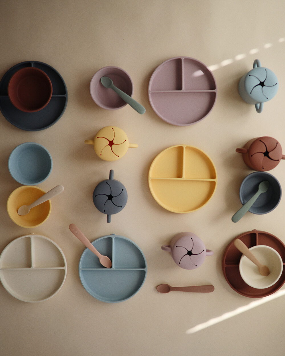 Assiette ronde à compartiments Unisexe (Mushie) - Image 2