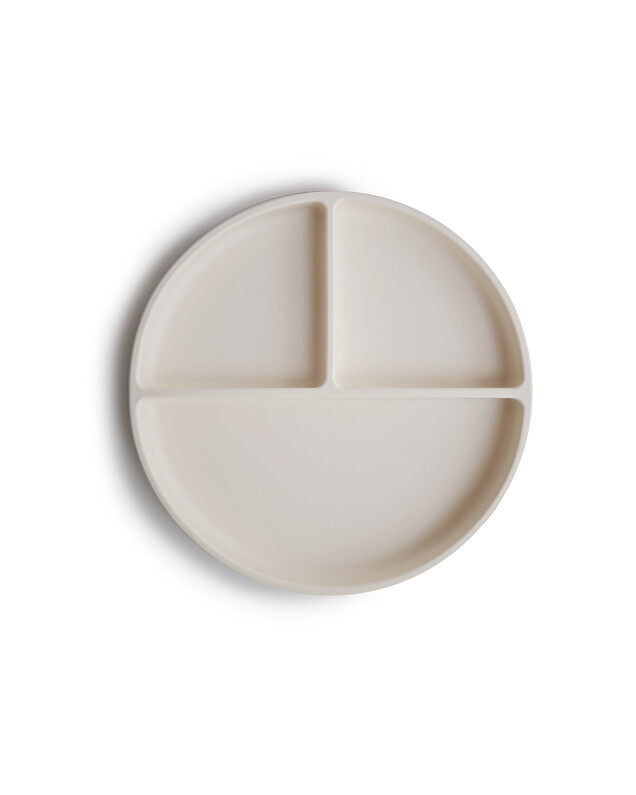 Mushie - Assiette ronde à compartiments Unisexe