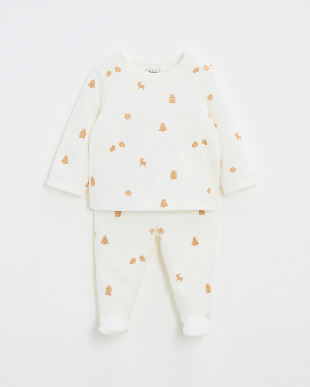 Pyjama deux pièces imprimé biscuits Unisexe (Natalys) - Couverture