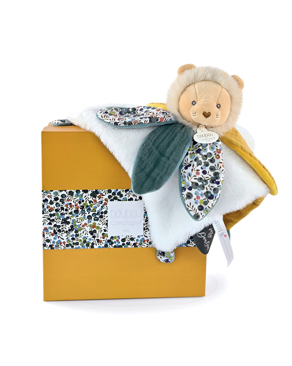 Doudou lion pétales Boh'aime 27 cm Unisexe (Doudou Et Compagnie) - Image 1