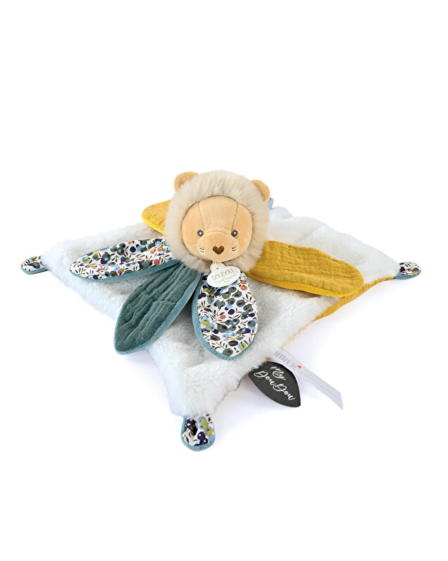 Doudou Et Compagnie - Doudou lion pétales Boh'aime 27 cm Unisexe